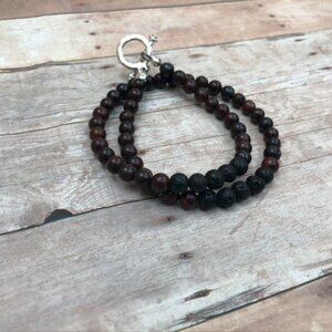 Brecciated Jasper Double Wrap Bracelet